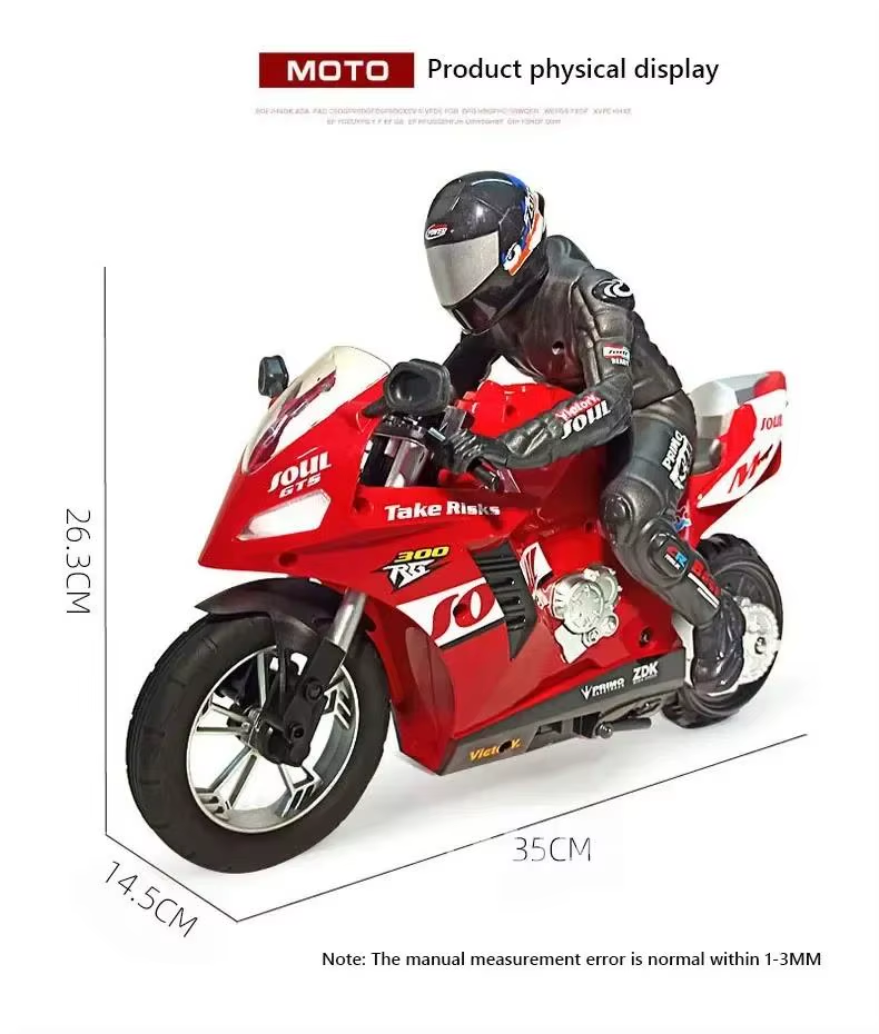 New 1:6 2.4G High Speed RC Motorcycles Independent Toys Luxury Motorcycle Drift Racing