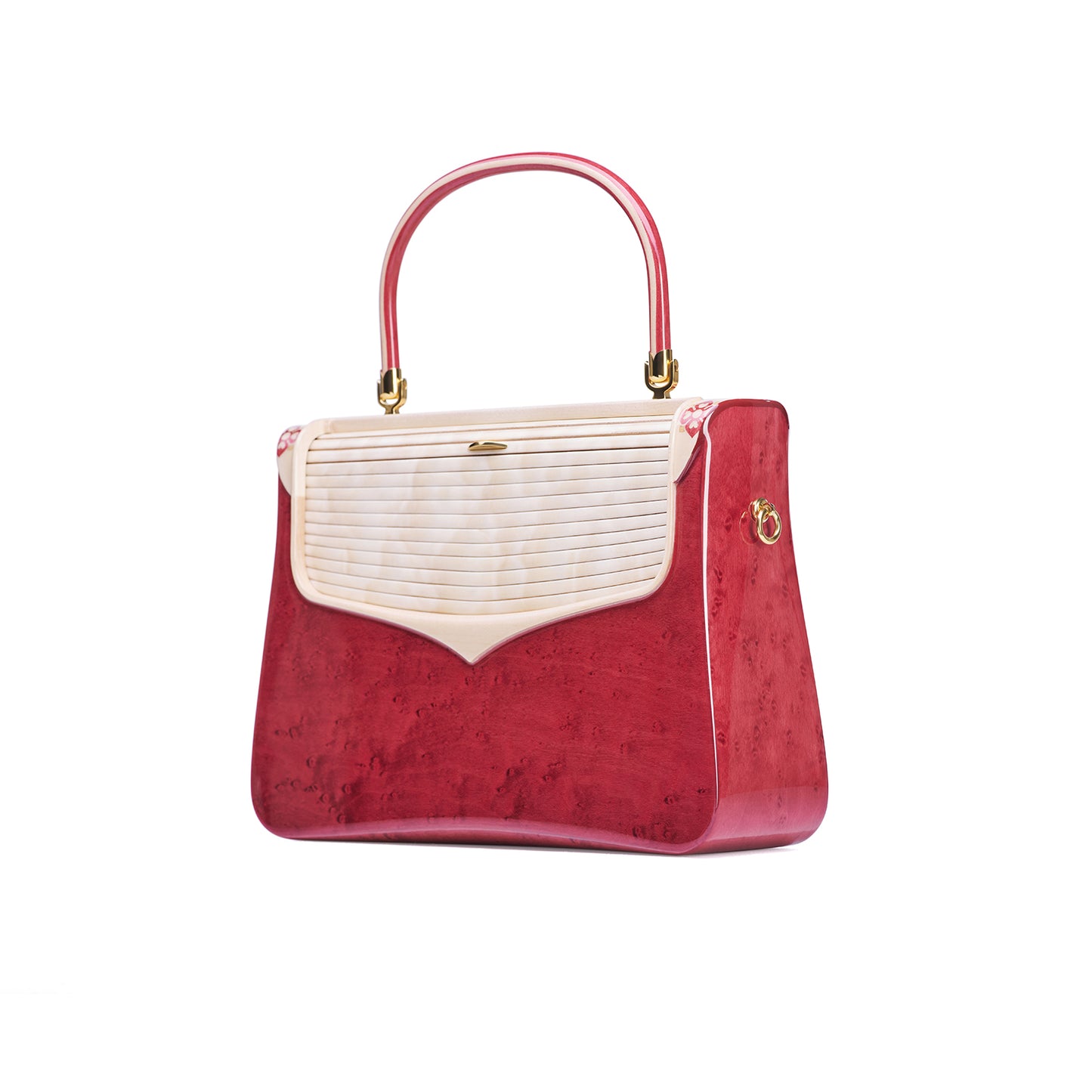 Duanmu Inlaid "Flower Hairpin Pattern" Themed Handbag