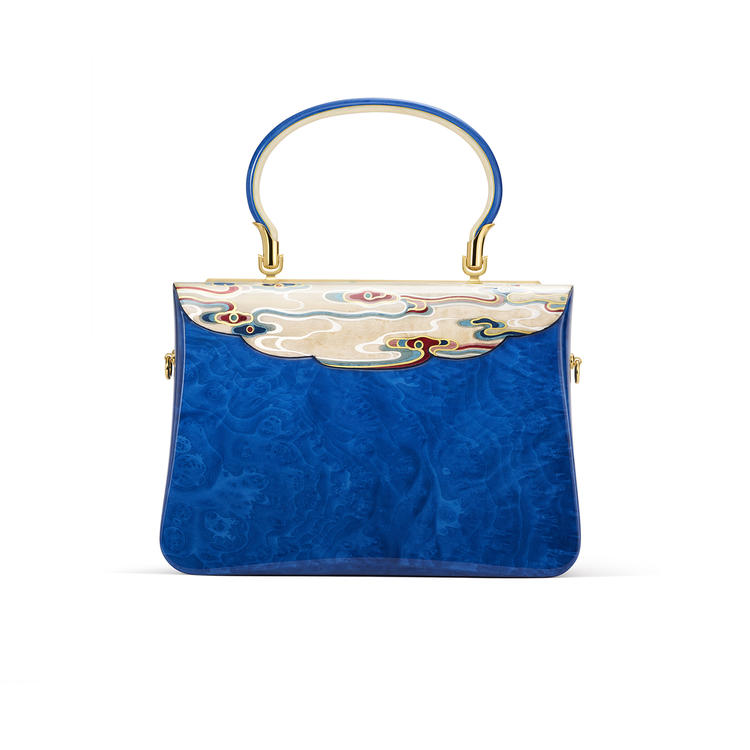 Duanmu Inlaid "Reach for the Clouds" Themed Handbag