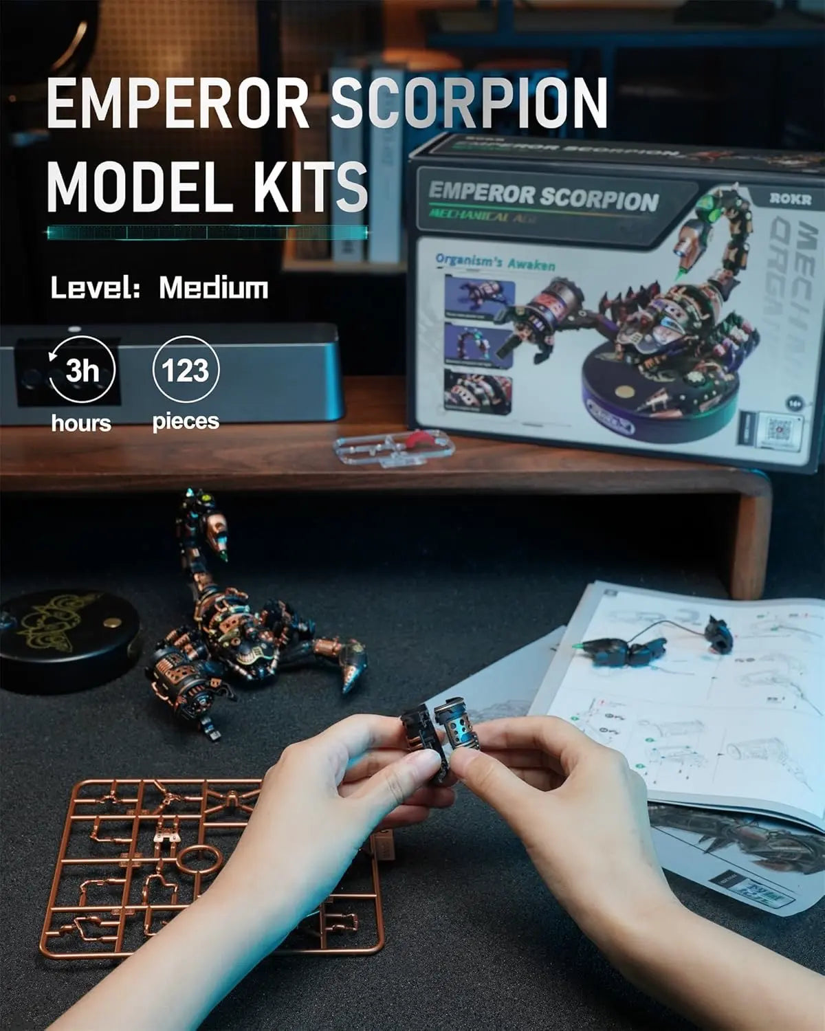 Bionic Scorpion Mechanical Model DIY Assembly Kit Collectible Toy