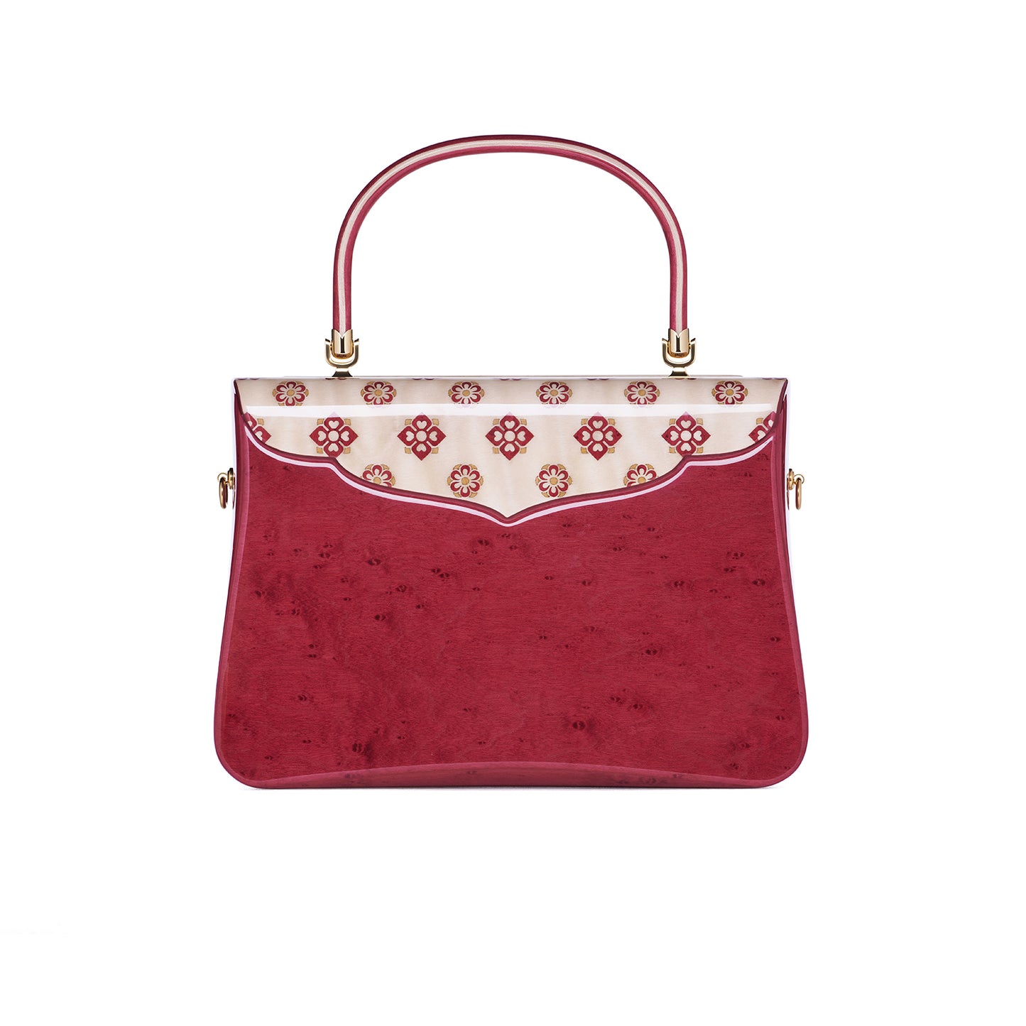 Duanmu Inlaid "Flower Hairpin Pattern" Themed Handbag