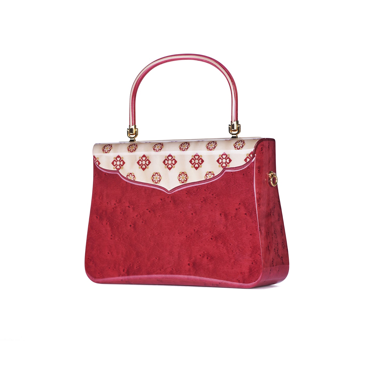 Duanmu Inlaid "Flower Hairpin Pattern" Themed Handbag