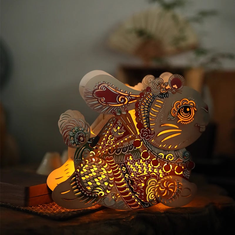 Rabbit Lantern DIY Kit - Handmade Decorative Hanging Ornament