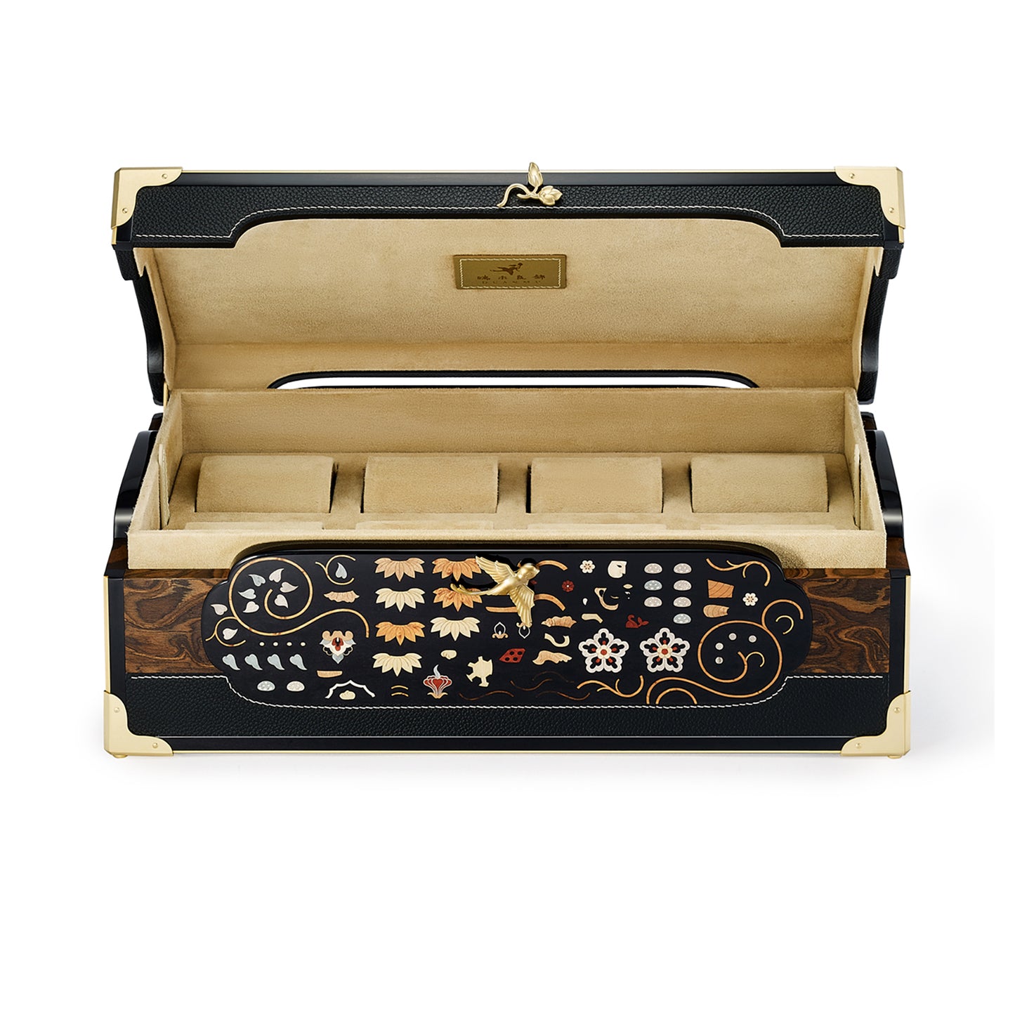 Duanmu Inlaid "Hu Hunters Lion-Hunting" Themed Watch Jewelry Box