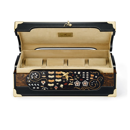 Duanmu Inlaid "Hu Hunters Lion-Hunting" Themed Watch Jewelry Box