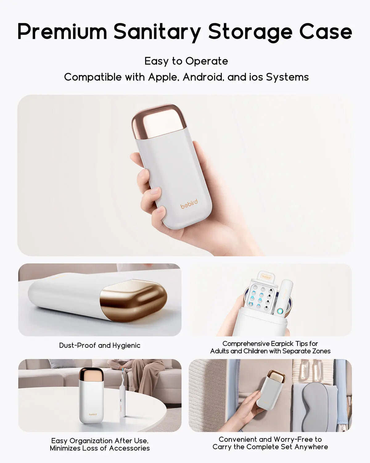 Bebird 3 EarSight Plus Smart Ear Cleaning Tool with HD Camera – Flexible, Wireless & Real-Time App Monitoring