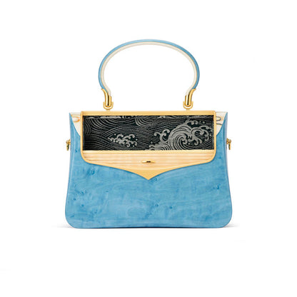 Duanmu Inlaid "Reach for the Clouds" Themed Handbag
