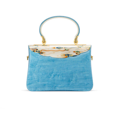 Duanmu Inlaid "Reach for the Clouds" Themed Handbag