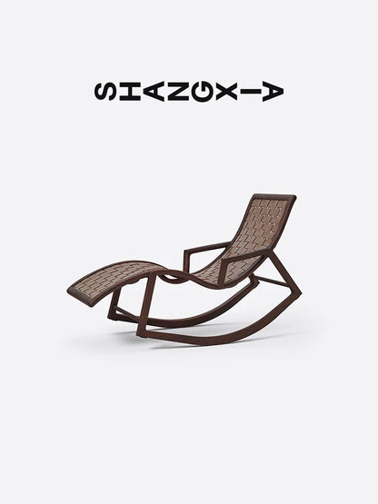 SHANG XIA Walnut Rocking Chair - Matte Finish