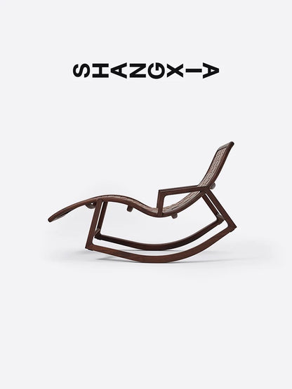 SHANG XIA Walnut Rocking Chair - Matte Finish