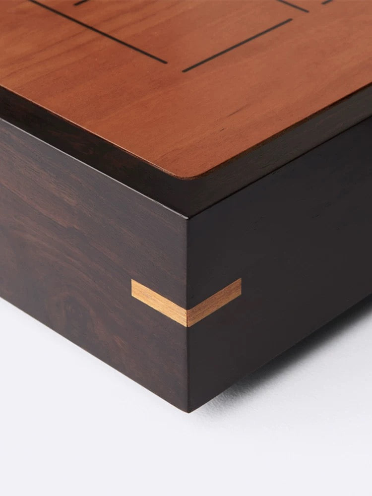 Chinese Chess Set-Cherry Wood, African Blackwood, Boxwood Chinese Chess