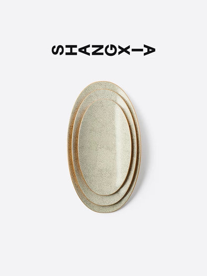 Eggshell Lacquer Plate Set