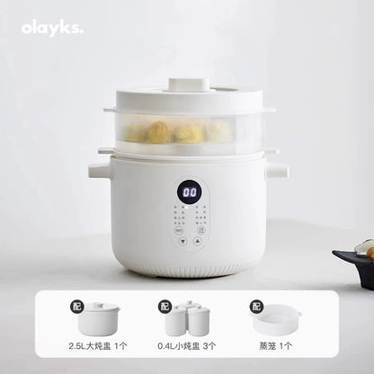 olayks saucepan ceramic stew cup