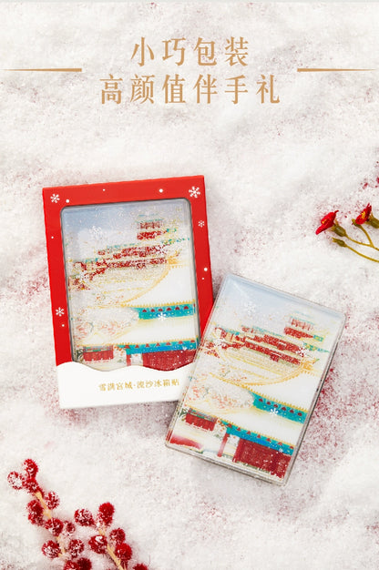 Forbidden City Snow Quicksand Refrigerator Magnet Museum Cultural Innovation Beijing Tourism Souvenir Gifts