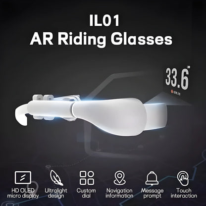 XLENS AR Smart Cycling Glasses with Bike Computer, Heart Rate Monitor for Cycling, Running, and Outdoor Adventures