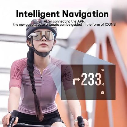XLENS AR Smart Cycling Glasses with Bike Computer, Heart Rate Monitor for Cycling, Running, and Outdoor Adventures