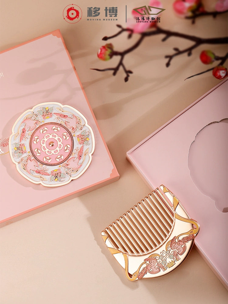 Cultural Design Portable Makeup Mirror - Perfect Gift for Birthdays