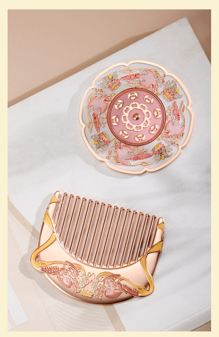 Cultural Design Portable Makeup Mirror - Perfect Gift for Birthdays