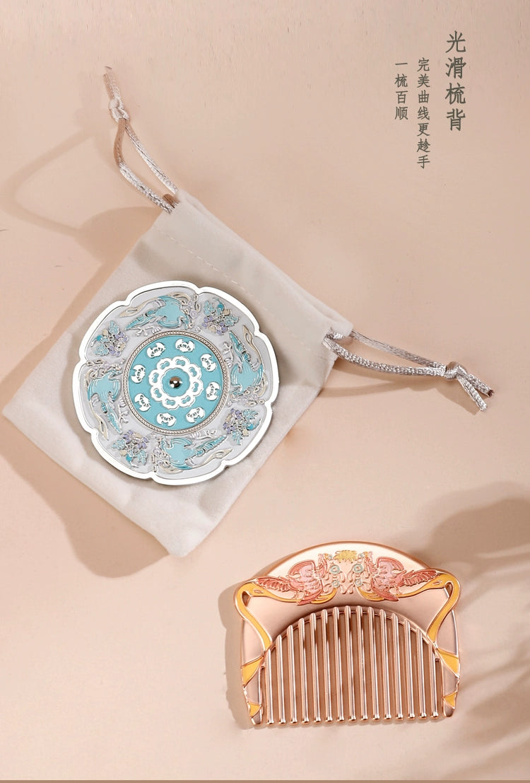 Cultural Design Portable Makeup Mirror - Perfect Gift for Birthdays