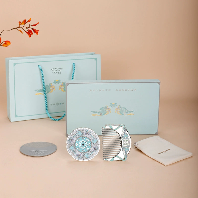 Cultural Design Portable Makeup Mirror - Perfect Gift for Birthdays