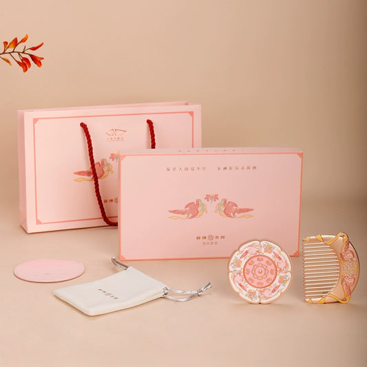 Cultural Design Portable Makeup Mirror - Perfect Gift for Birthdays