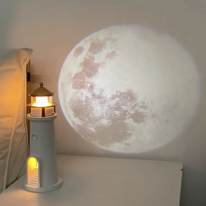 Moon Lamp Projector Night Light with Remote Control Timer Function for Bedroom Ambient Atmosphere Creation