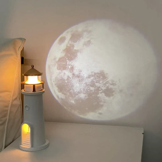 Moon Lamp Projector Night Light with Remote Control Timer Function for Bedroom Ambient Atmosphere Creation