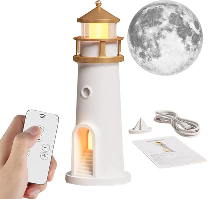 Moon Lamp Projector Night Light with Remote Control Timer Function for Bedroom Ambient Atmosphere Creation