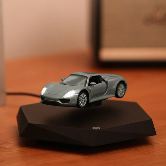 Magnetic Levitating Sports Car Display - 360° Auto-Rotating Floating Model for Desk | Science Decor & Gift for Adults